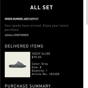 Adidas Slides Yeezy size 8 women